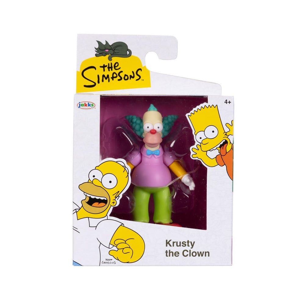 The Simpsons Krusty the Clown 6.3 cm figure detail for display and posing