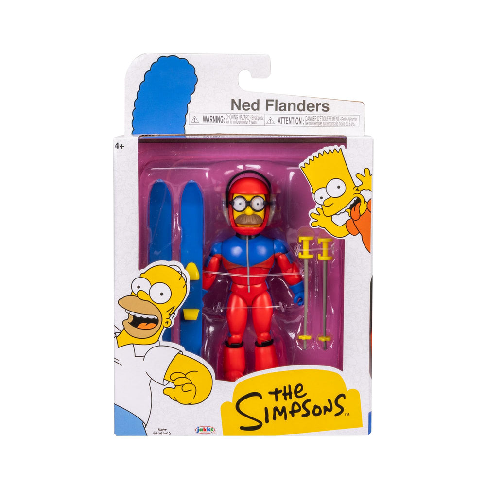 The Simpsons SS Flanders figure includes at least one accessory for creative play