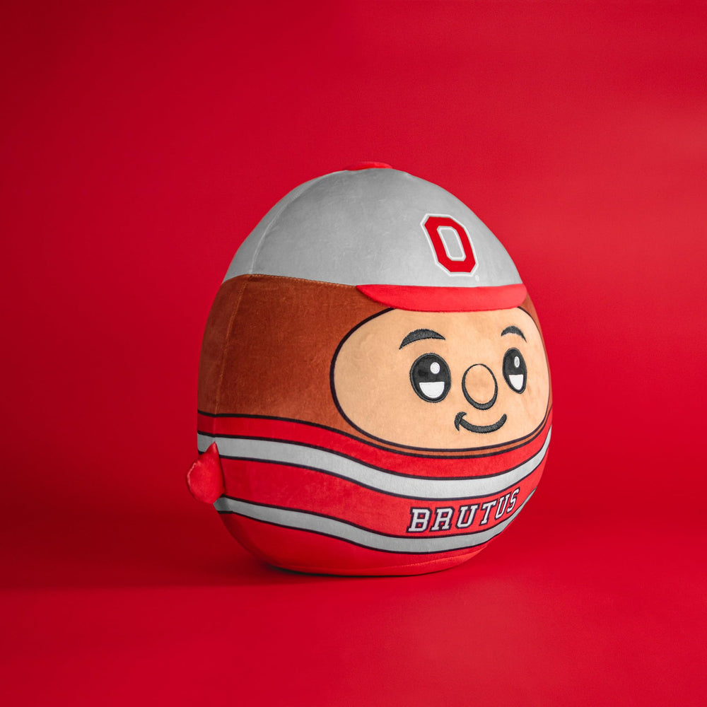 Brutus 12-inch plush sublimation-print closeup with vibrant colors.