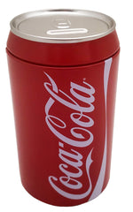 The Tin Box Company Coca Cola Can Bank with Removable Lid, red, perfect for kid-friendly savings.