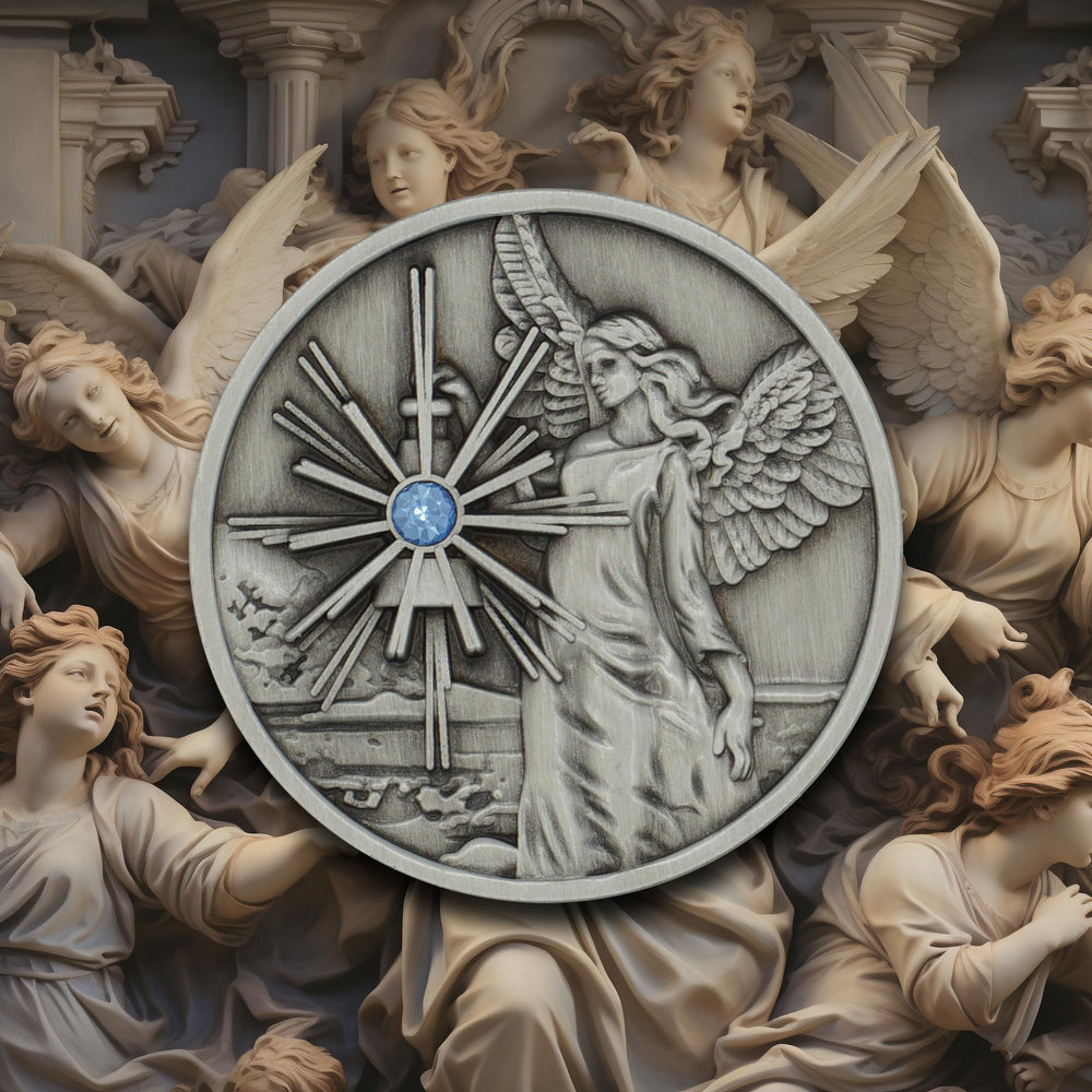 The Token Shop guardian angel coin pocket-size token for easy daily carrying and meditation.