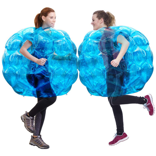 Theefun 36-inch blue bumper balls front view for safe outdoor play