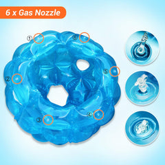 Theefun 36-inch blue bumper balls side view for active family fun