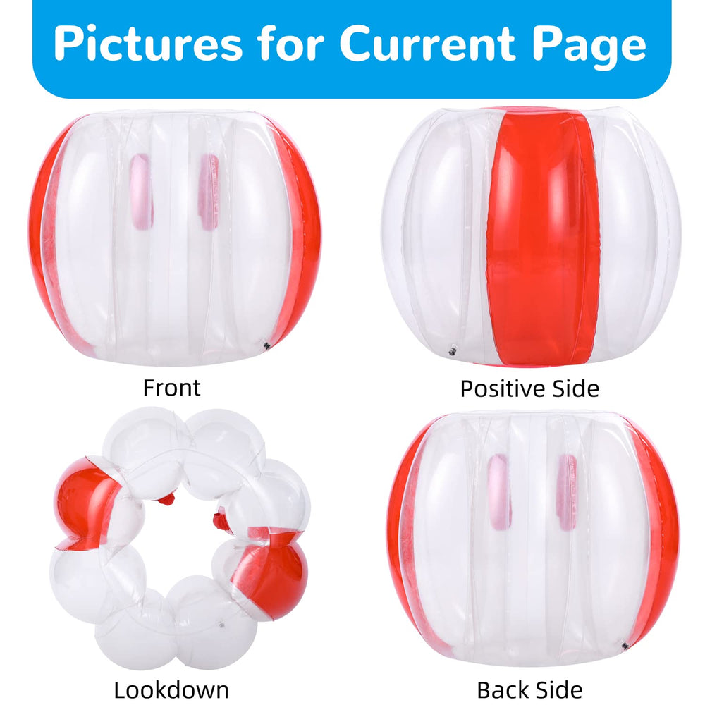 Theefun bumper balls 36 inch set supports energetic family games.