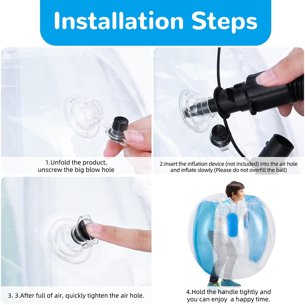 Theefun Bumper Balls heat-sealed seams ensure reliable inflation and durability.