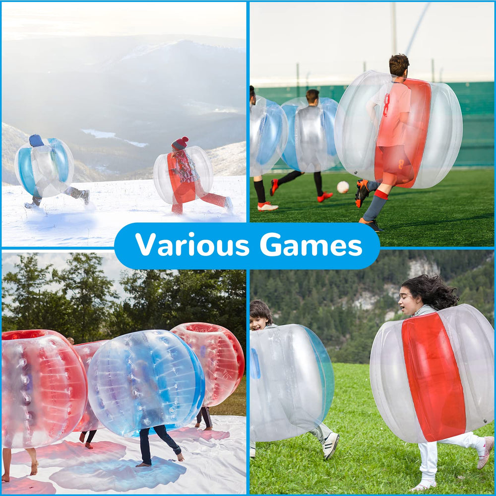 Theefun bumper balls heat sealed seams prevent leaks and improve durability.