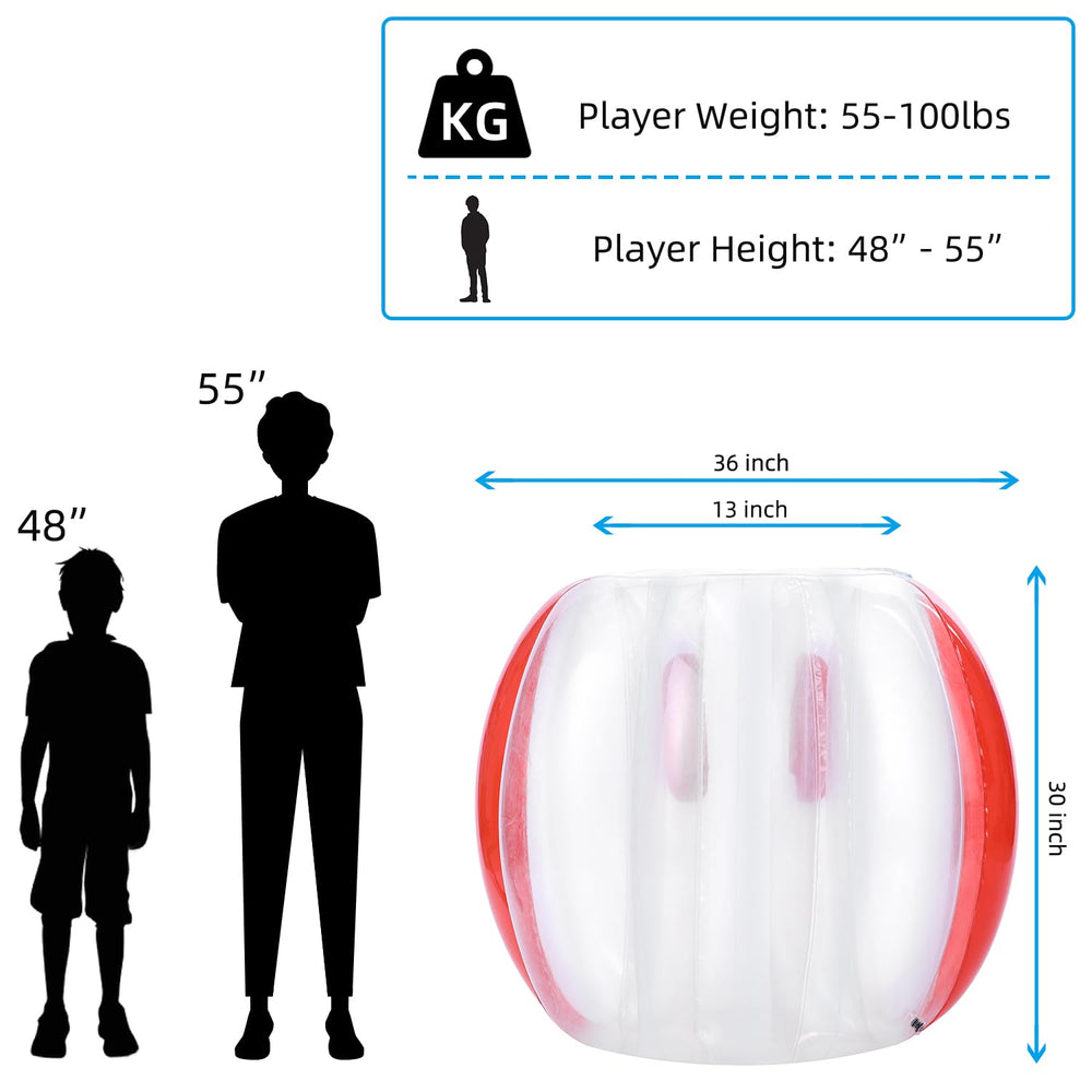 Theefun bumper balls twin pack during backyard game encourages active, social play.