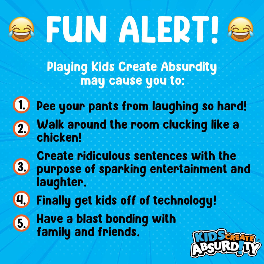 TheGag Kids Create Absurdity family night in action.