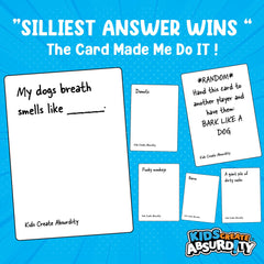 TheGag Kids Create Absurdity fill-in-the-blank cards – fuel imaginative humor.