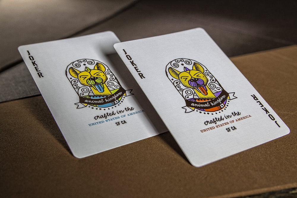 Theory11 Animal Kingdom packaging back design showcases the edition.