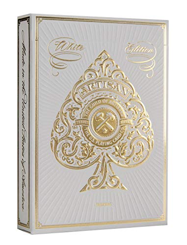 theory11 Artisan Playing Cards White Edition gift-ready box and seal