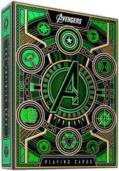 theory11 Avengers Green Edition packaging with radiant green foil for collector display