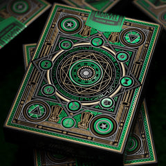 theory11 Avengers Green Edition inside art deck showcases custom character artwork