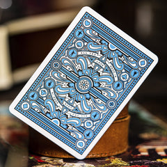 theory11 Beatles blue deck Sgt. Pepper-inspired styling details