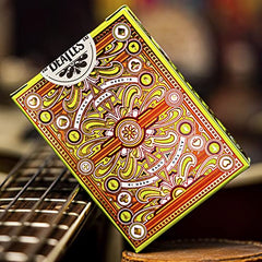 theory11 Beatles Green Deck packaging inside shows sustainable materials.