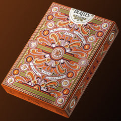 theory11 Beatles orange deck embossing detail adds tactile luxury during handling