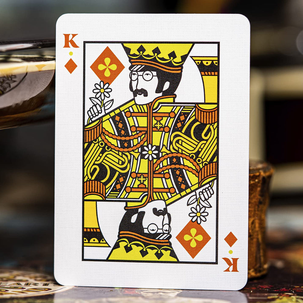 theory11 The Beatles Pink Deck back design showcases heritage-inspired artwork and collectible detail.