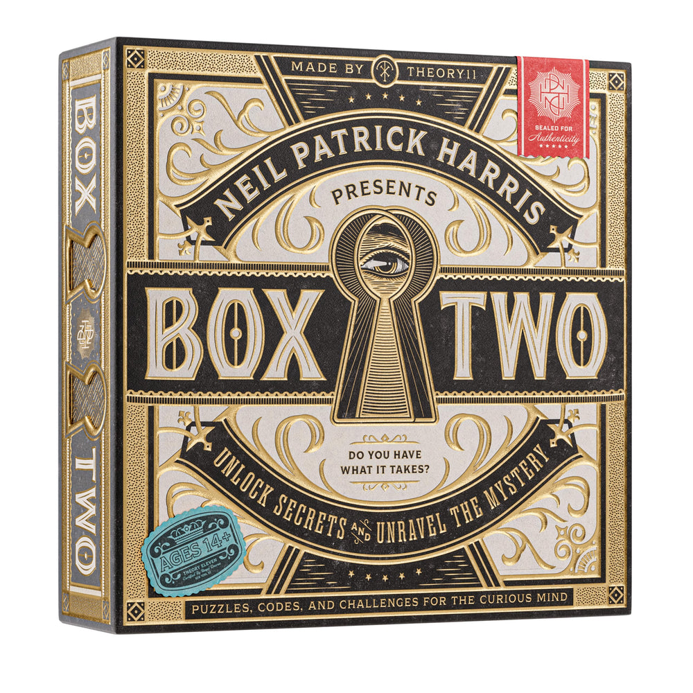 theory11 Box Two board game cover inviting strategic puzzle play