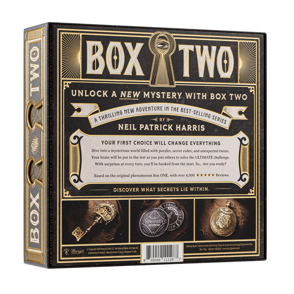 theory11 Box Two players gathered around a table ready for a puzzle challenge