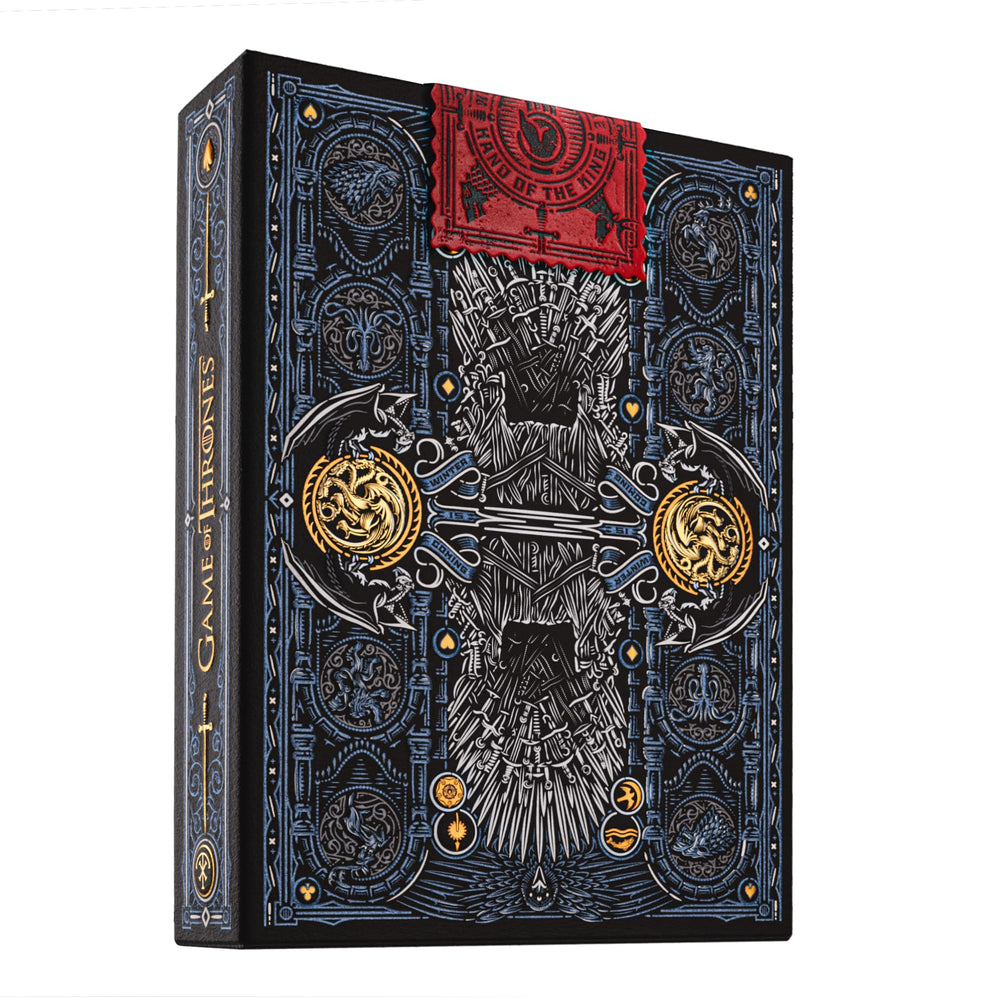 theory11 Game of Thrones deck back showing luxe design for display