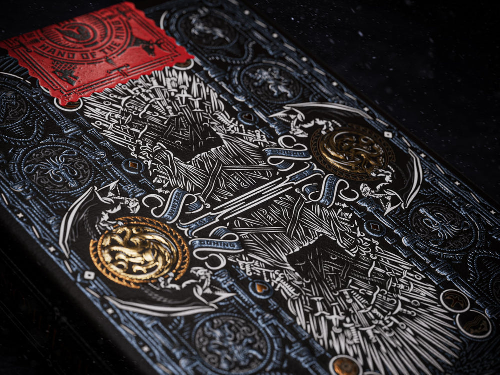 theory11 Game of Thrones textured embossing enhances card feel and grip