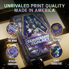 theory11 Guardians of The Galaxy Star-Lord artwork on card backs delivers striking visuals during play.