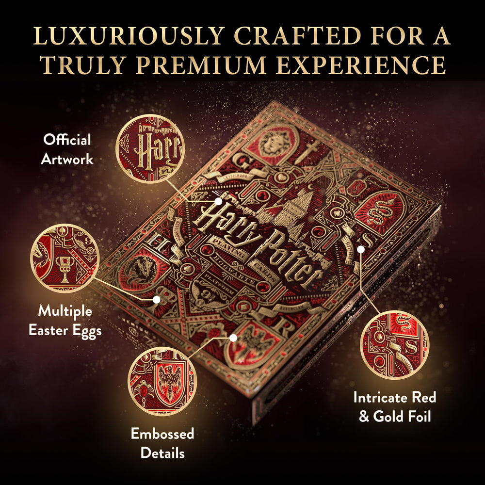 Complete art on all faces and packaging inspired by Wizarding World moments