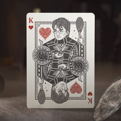 Theory11 Harry Potter playing cards green Slytherin aces and jokers showcase characters.