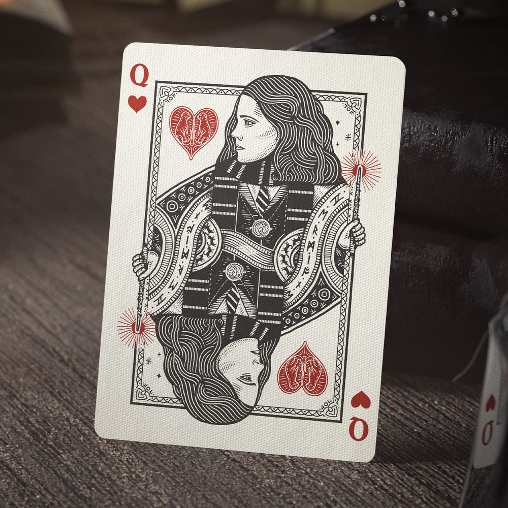 Theory11 Harry Potter playing cards green Slytherin house symbols and artwork.