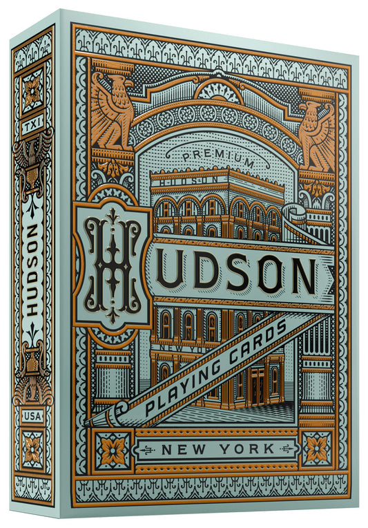 Theory11 Hudson card back design highlights intricate artwork for collectors and players.