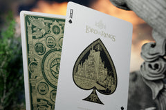 Theory11 Lord of the Rings box with gold and emerald foil