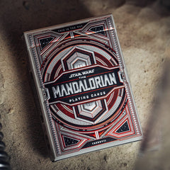 theory11 Mandalorian playing cards Beskar silver foil close-up for collectors and display