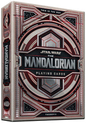 theory11 Mandalorian playing cards outer packaging with Beskar silver foil for premium unboxing