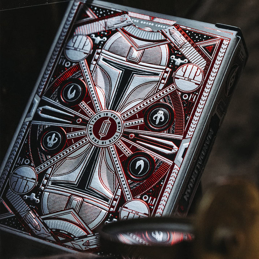 theory11 Mandalorian playing cards space black finish ideal for cinematic game nights