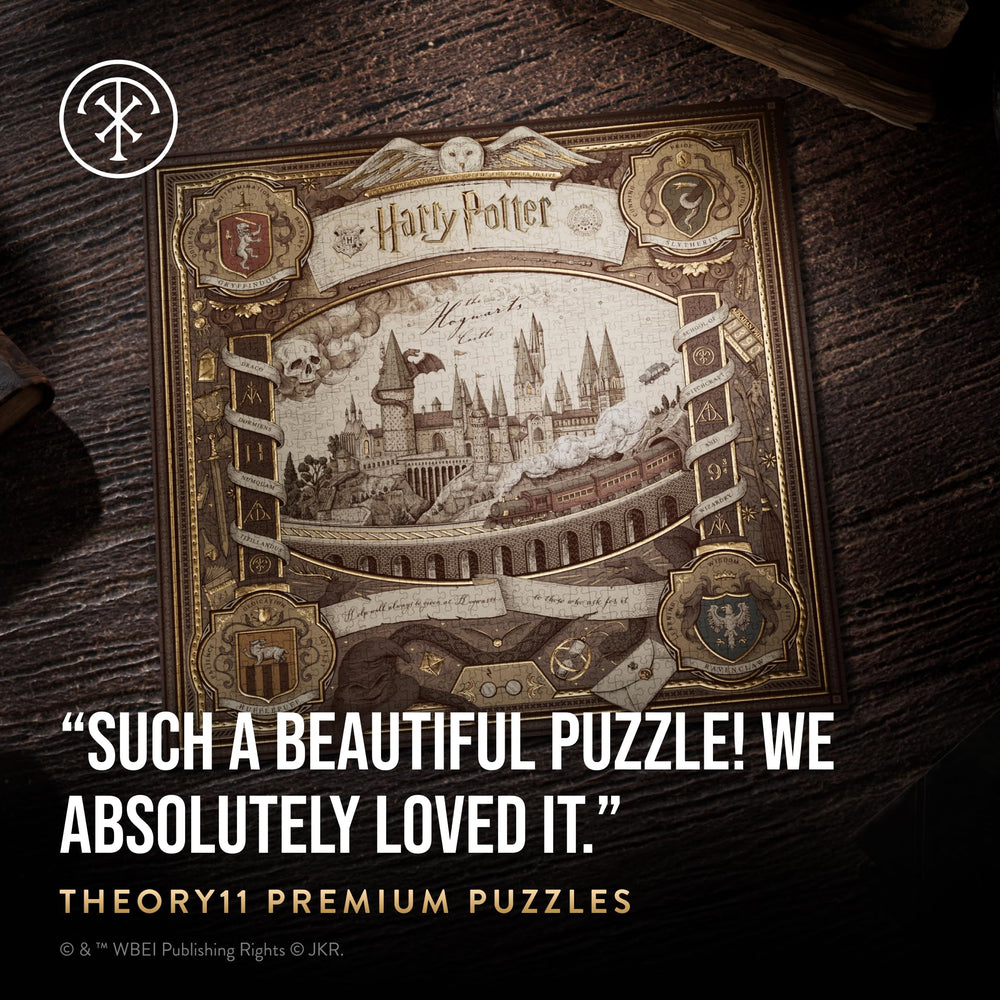 theory11 puzzle gold foil pieces adding a luxurious tactile finish
