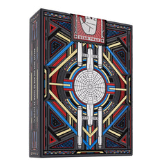 theory11 Star Trek Dark deck back with intricate design and premium finish