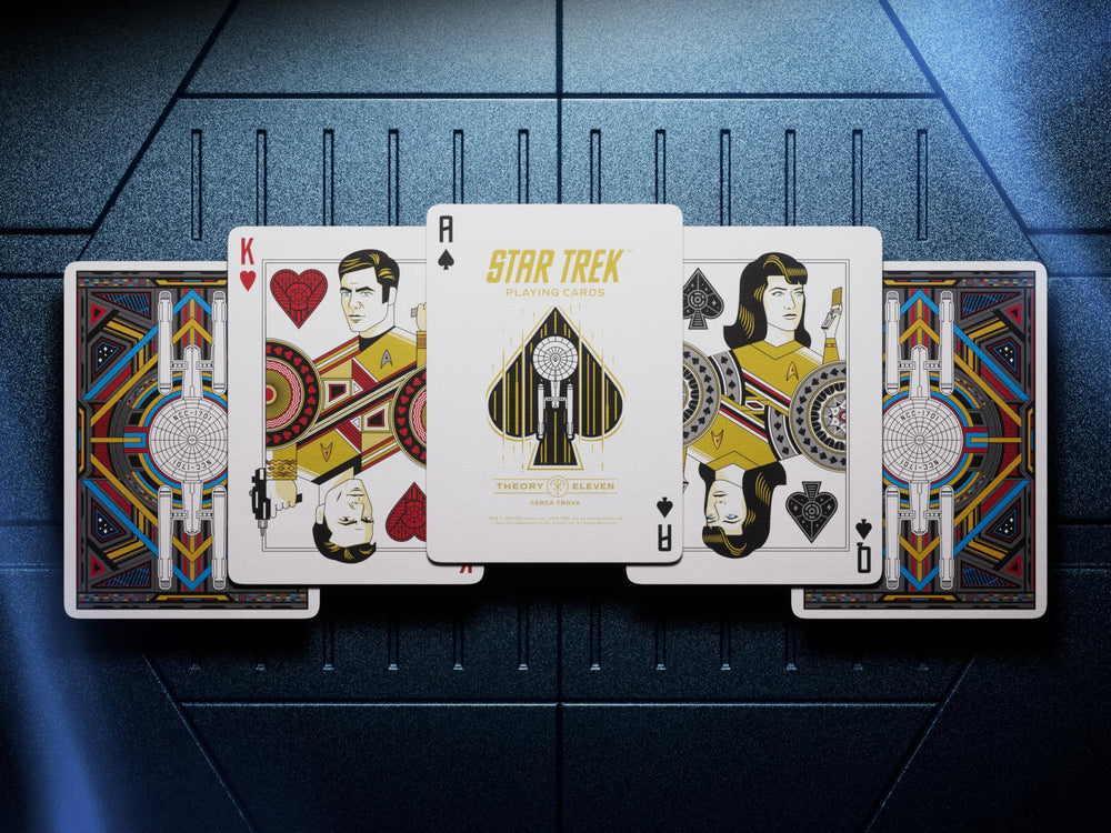 theory11 Star Trek Dark card finish and edges enable smooth shuffling