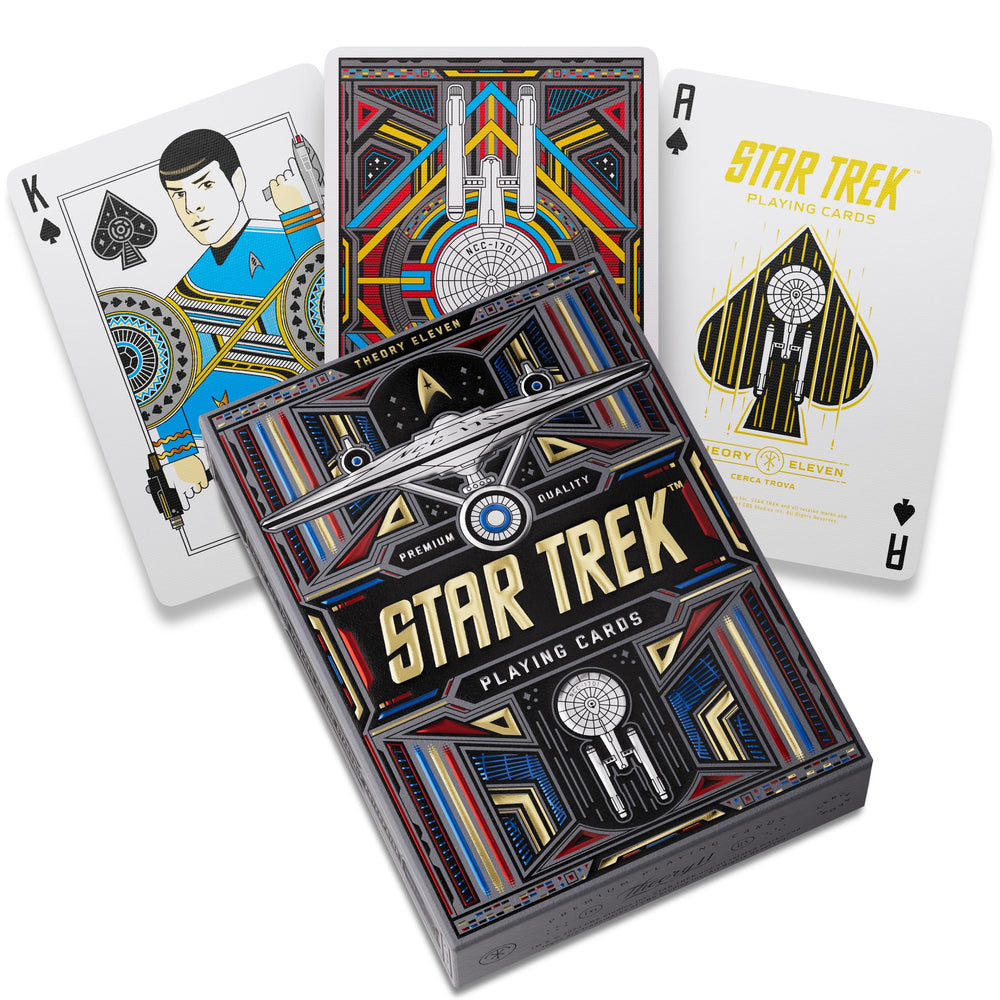 theory11 Star Trek Dark foil embossed packaging for a luxe presentation