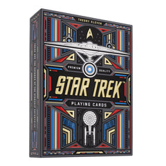 theory11 Star Trek Dark deck front showcases iconic characters for immersive play