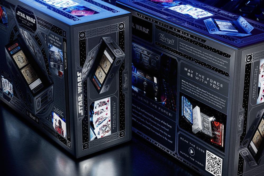 Theory11 Star Wars Force Box includes six card decks for varied play.
