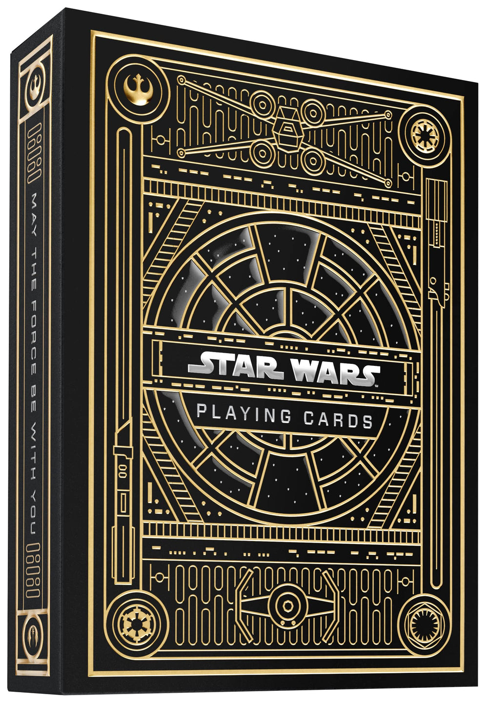 theory11 Star Wars premium cards front packaging featuring Millennium Falcon foil for display.