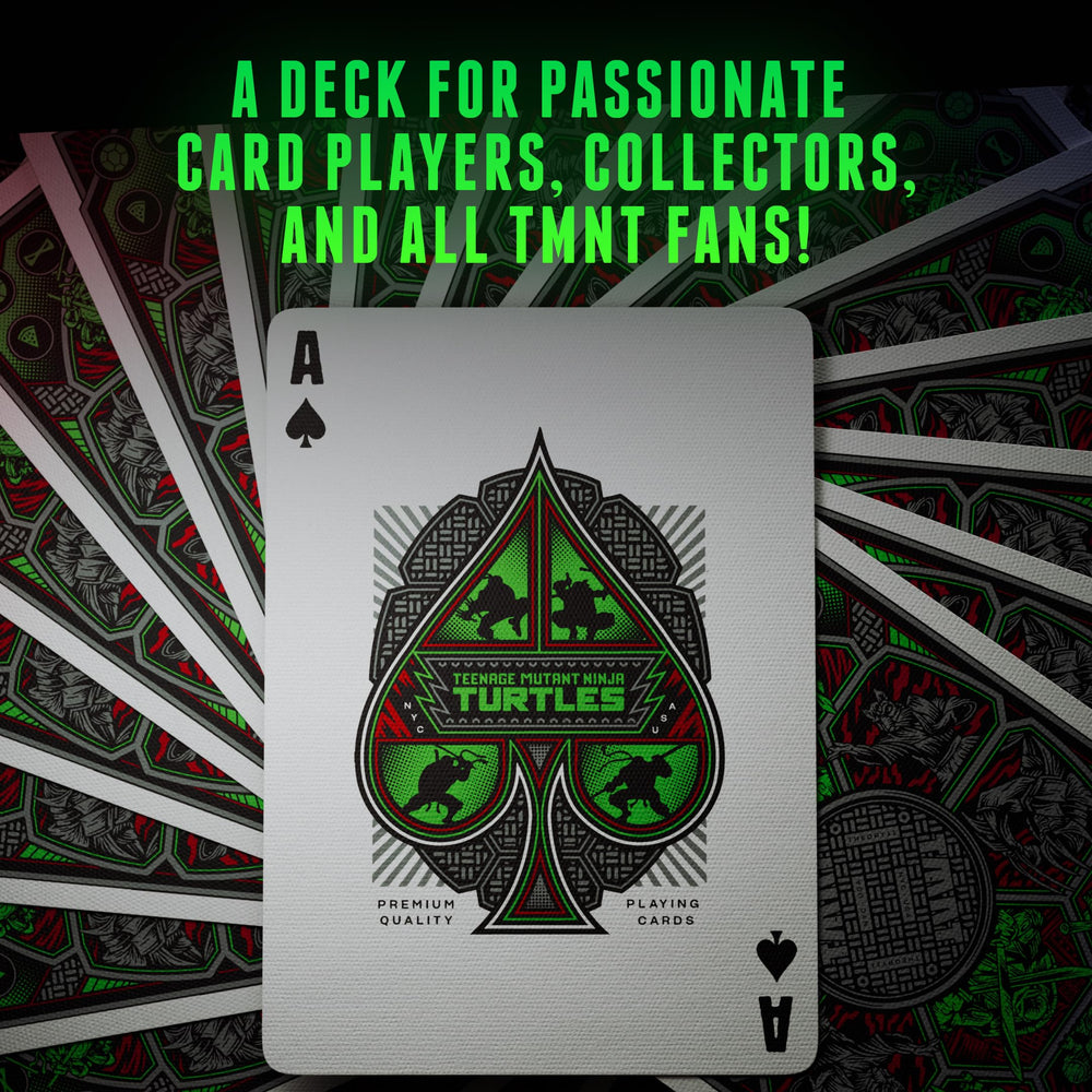 The theory11 TMNT premium playing cards Raphael artwork for bold gameplay.