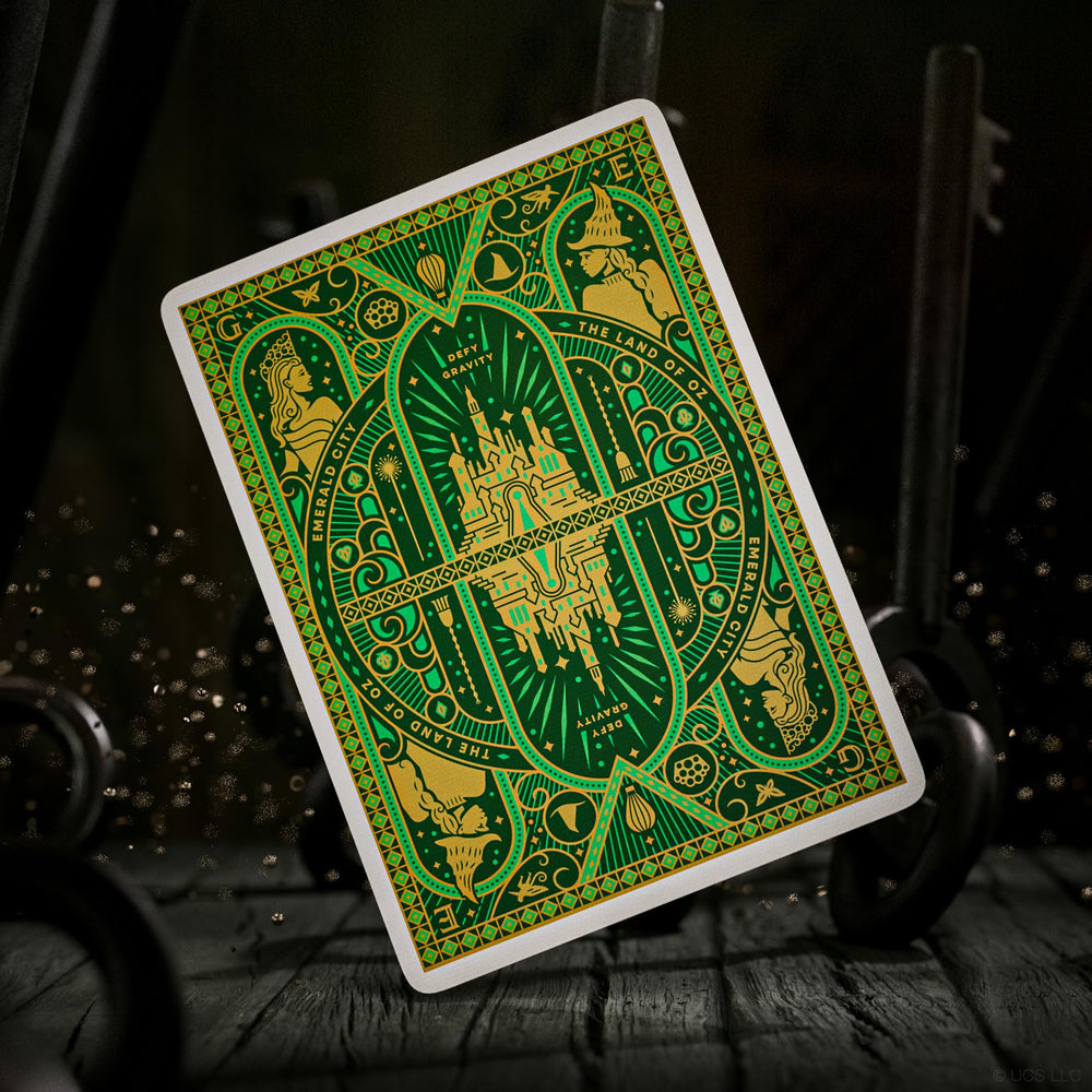 theory11 Wicked Playing Cards Glinda portrait showcases vibrant character art and theme