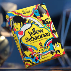 theory11 Yellow Submarine cards back featuring vibrant design for dramatic table spreads.