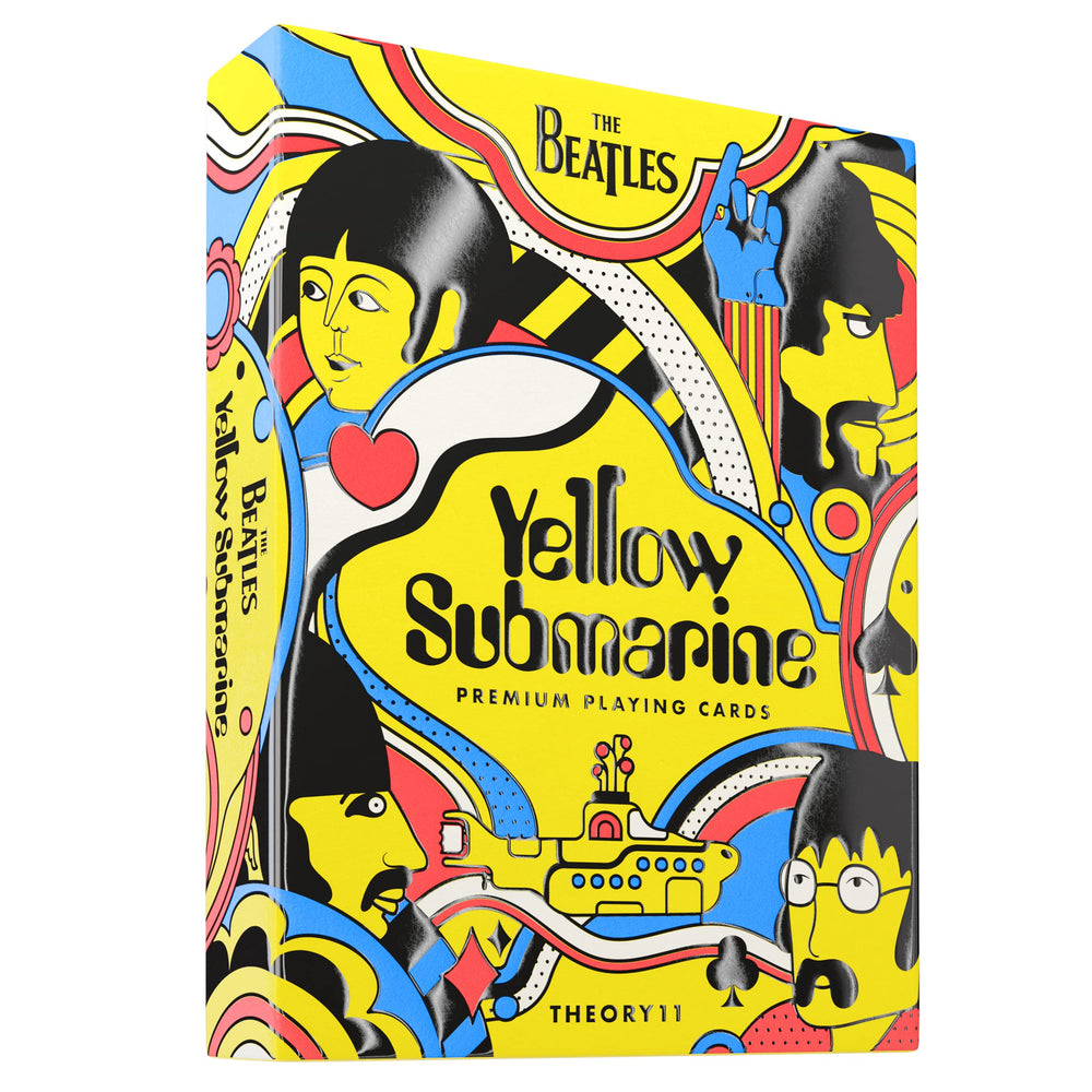 theory11 Yellow Submarine cards front showcasing iconic artwork for collectors.