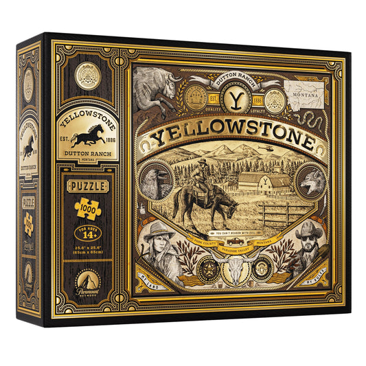 Theory11 Yellowstone puzzle cover art showcasing premium craftsmanship for collectors.