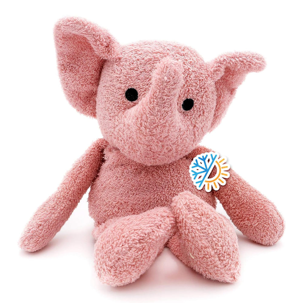 Thermal-Aid Tiny The Elephant with washable cover offers easy cleaning and comfort.