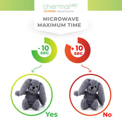 Thermal-Aid Zoo Mini Baxter the Bunny natural-corn-filling for gentle, even temperature