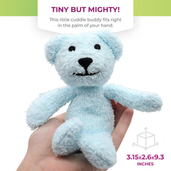 Thermal-Aid Zoo Mini Buckley the Blue Bear portable design lets kids enjoy comfort on the go.