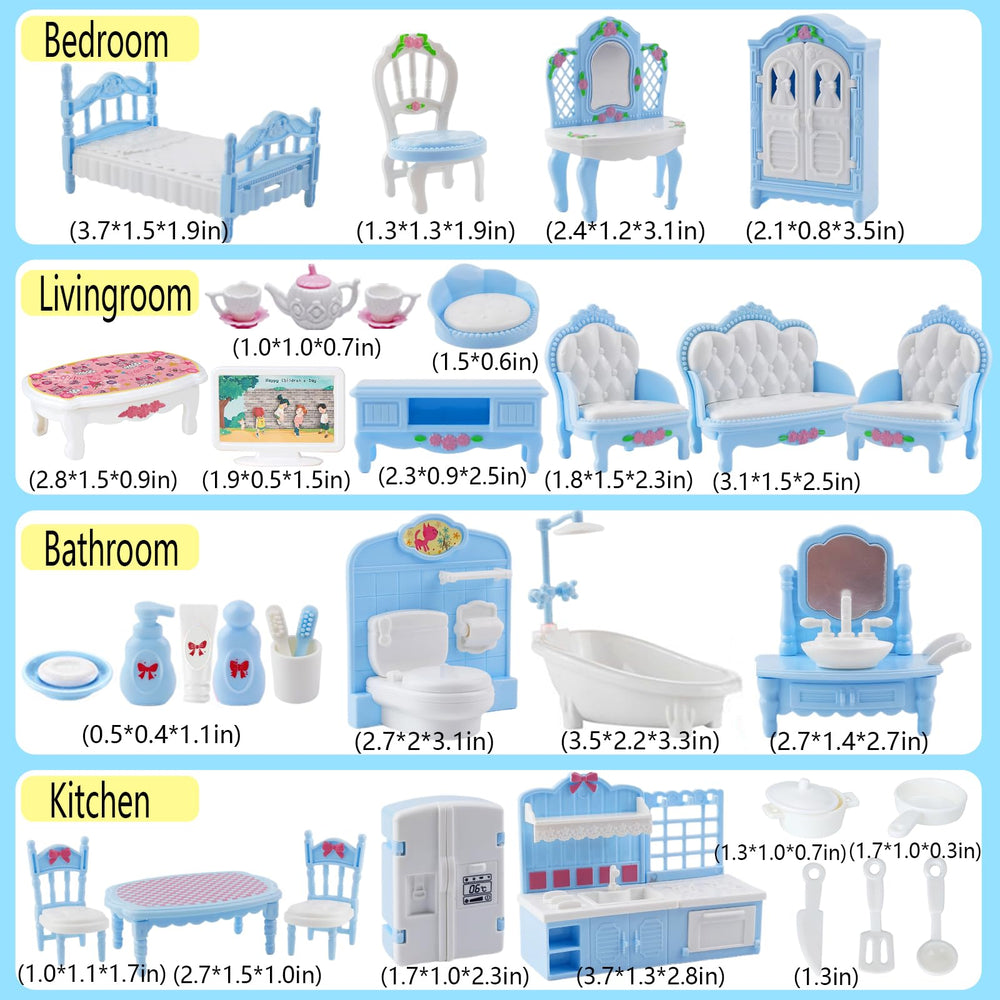 Thildani 35pcs wardrobe with doors for dressing up stories